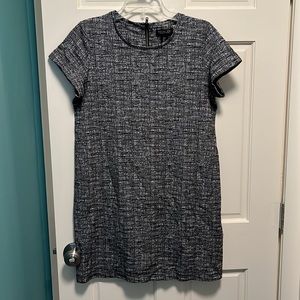 Black and Gray Rachel Zoe Short Sleeve Dress